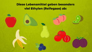 Diese Lebensmittel geben besonders viel Ethylen (Reifegase) ab