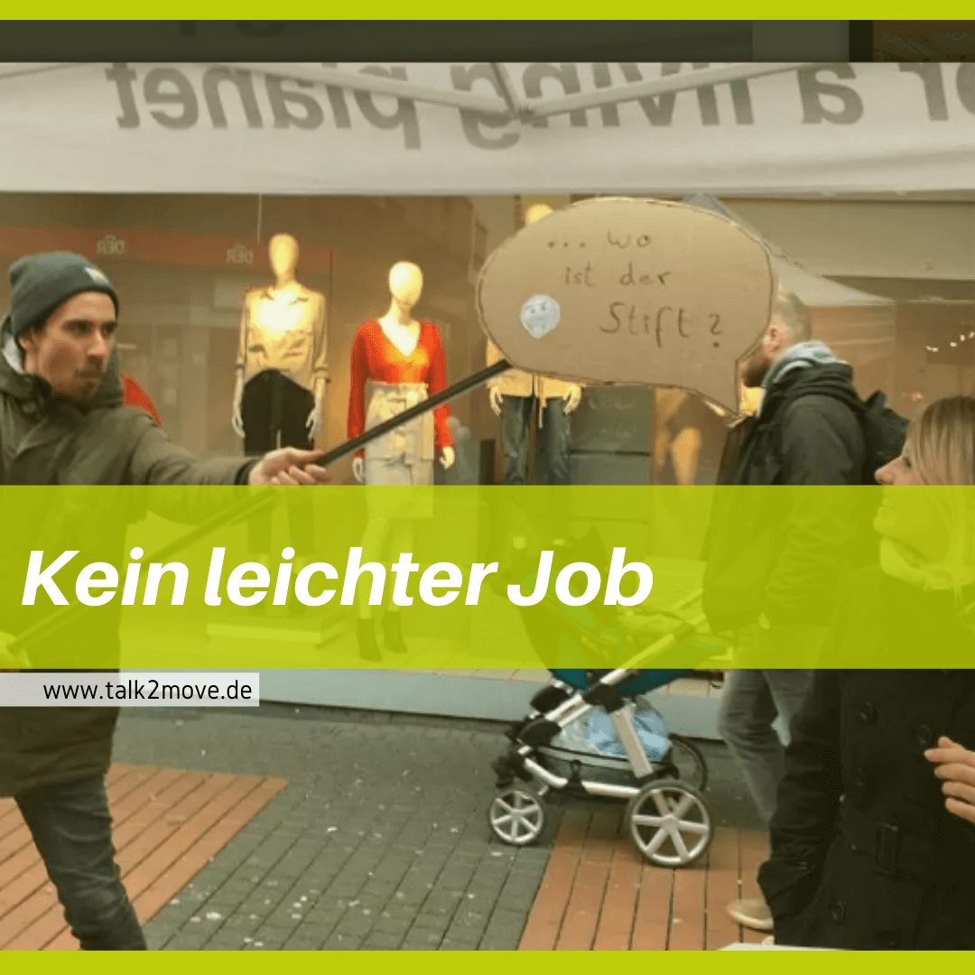 talk2move Blog - kein leichter Job - Fundraiser sein