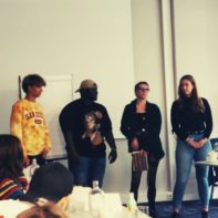 Fundraiser präsentieren ihre Gruppenarbeit