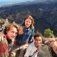 Selfie von 4 Fundraisern auf Gran Canaria