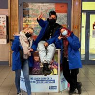 drei Fundraiser im Einsatz für Plan International
